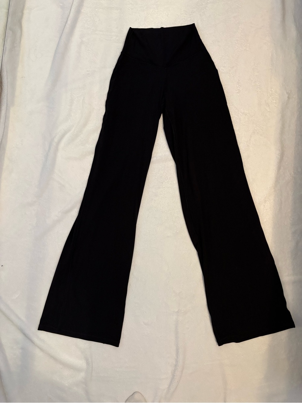 aerie Black XTRA High-Rise Wide Leg Trousers